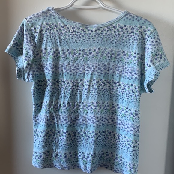 Vintage Striped Floral Top - Picture 2 of 3